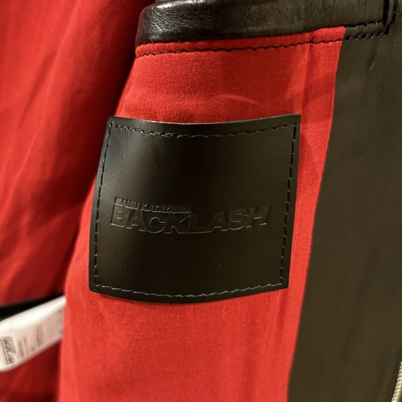 ISAMUKATAYAMA BACKLASH(イアムカタヤマ バックラッシュ) C1572-01 オリーチェイタリアンショルダーシングルライダースジャケット