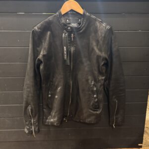 ISAMUKATAYAMA BACKLASH(イサムカタヤマ バックラッシュ)のTHE LINE T-004 イタリアンカーフ 下地製品染め シングルライダースジャケットを買取りしました！