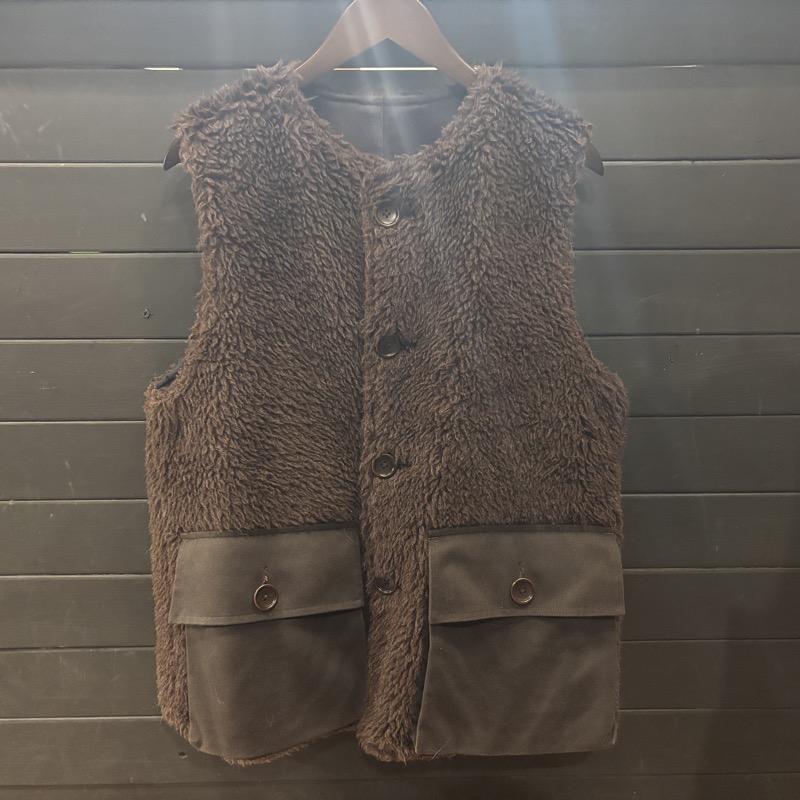 Nigel Cabourn(ナイジェルケーボン) リバーシブル ベスト コットン×アルパカ