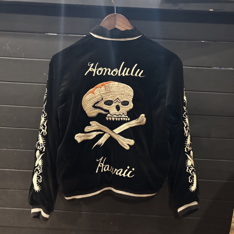 TAILOR TOYO(テーラー東洋)のスペシャルエディション TT15197 Mid 1950s Style Velveteen×Acetate Souvenir Jacket KOSHO & CO. Special Edition SKULL×WHITE EAGLE 港商 スカジャンを買取りしました!