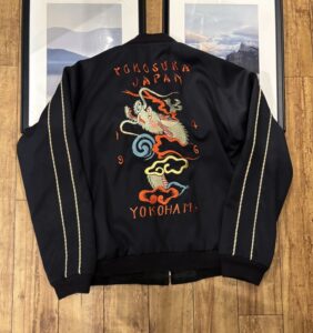 TAILOR TOYO(テーラー東洋) TT15230-128 / Mid 1940s Style Wool Gabardine × Acetate Souvenir Jacket “KOSHO & CO.” Special Edition “YOKOSUKA DRAGON”×“JAPAN MAP” 港商 スカジャンの買取実績