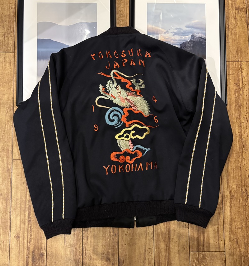 TAILOR TOYO(テーラー東洋) TT15230-128 / Mid 1940s Style Wool Gabardine × Acetate Souvenir Jacket “KOSHO & CO.” Special Edition “YOKOSUKA DRAGON”דJAPAN MAP” 港商 スカジャン