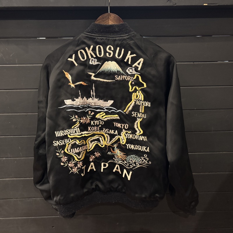TAILOR TOYO(テーラー東洋) TT15230-128 / Mid 1940s Style Wool Gabardine × Acetate Souvenir Jacket “KOSHO & CO.” Special Edition “YOKOSUKA DRAGON”דJAPAN MAP” 港商 スカジャン