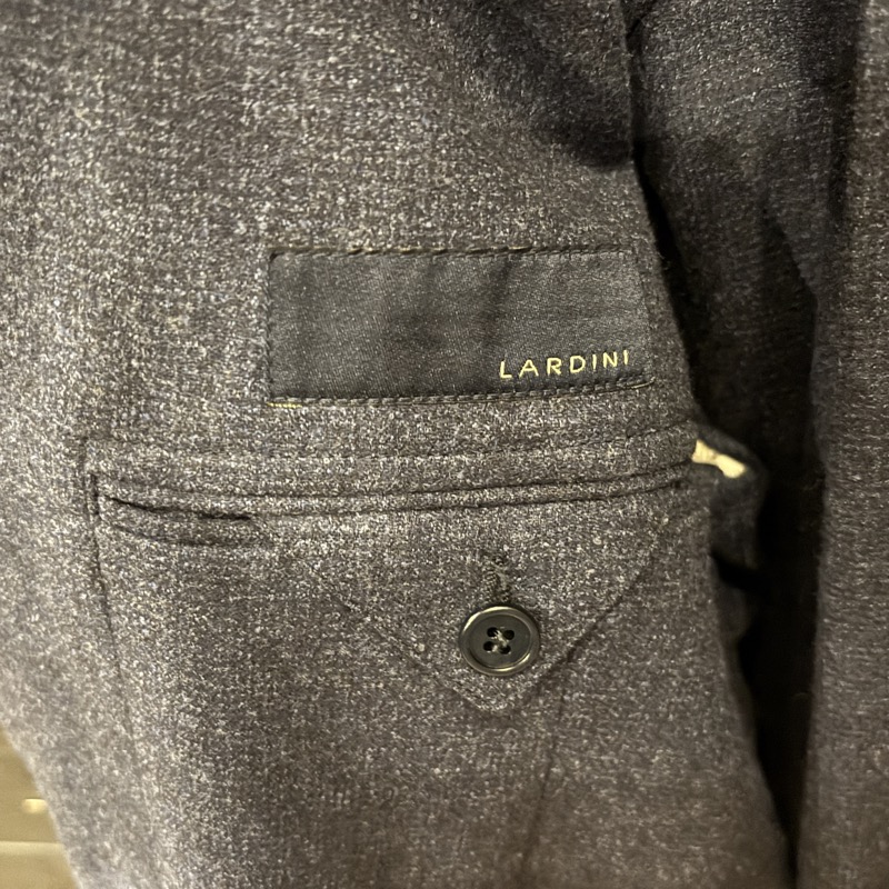 LARDINI(ラルディーニ) 3B段返り ウール×ポリウレタン ピンチェック スーツ
