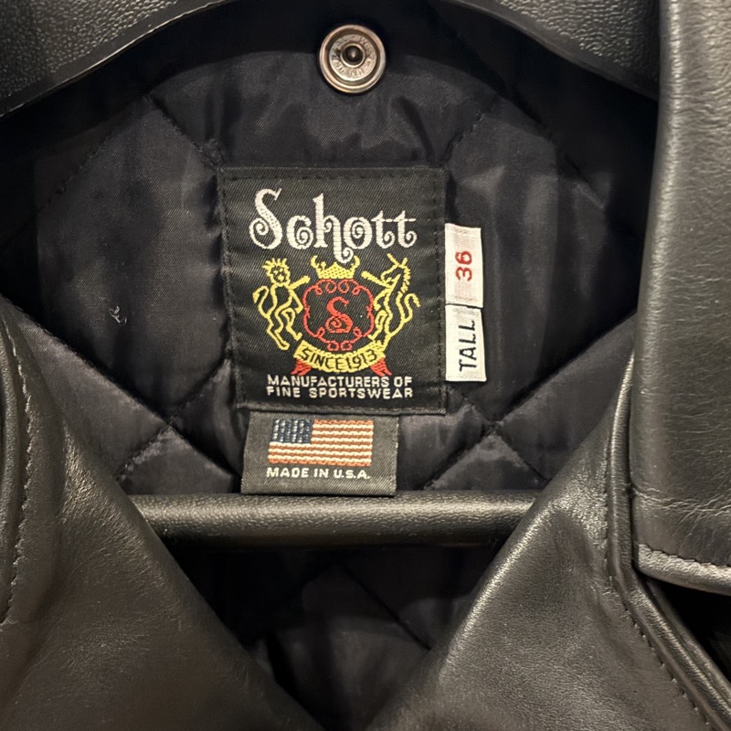 Schott(ショット) 613UST トール ワンスター ライダース レザージャケット