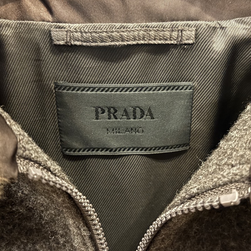 PRADA(プラダ) SGC958 ウール ブルゾンジャケット シアリング襟付き