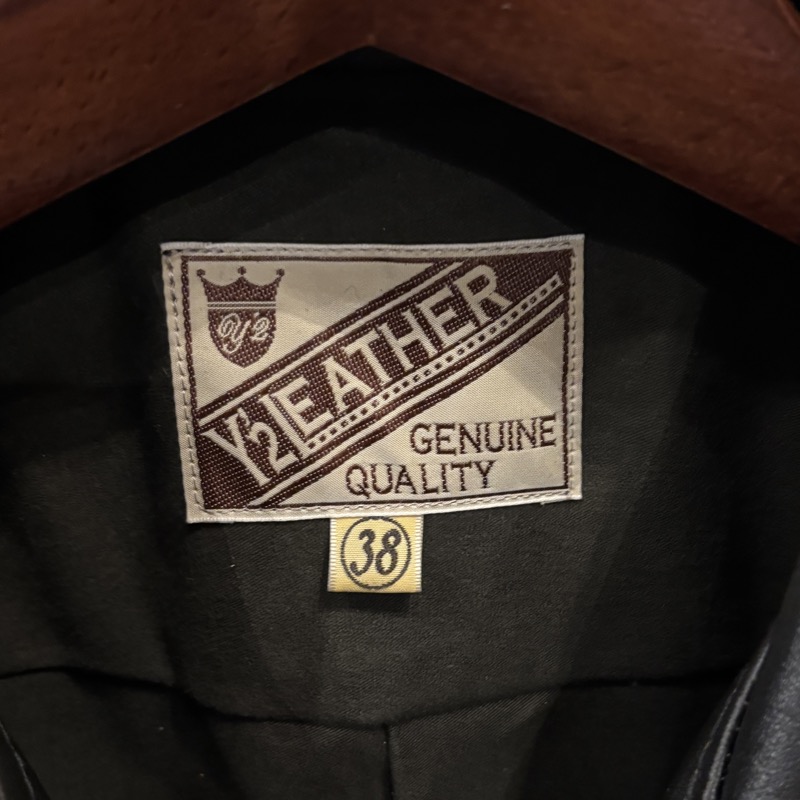 Y’2 LEATHER(ワイツーレザー) SHR-47 SUMI DYED ホース シングル ブレステッド ジャケット
