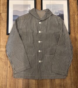 WAREHOUSE(ウエアハウス) ショールカラー ヒッコリー カバーオールの買取実績