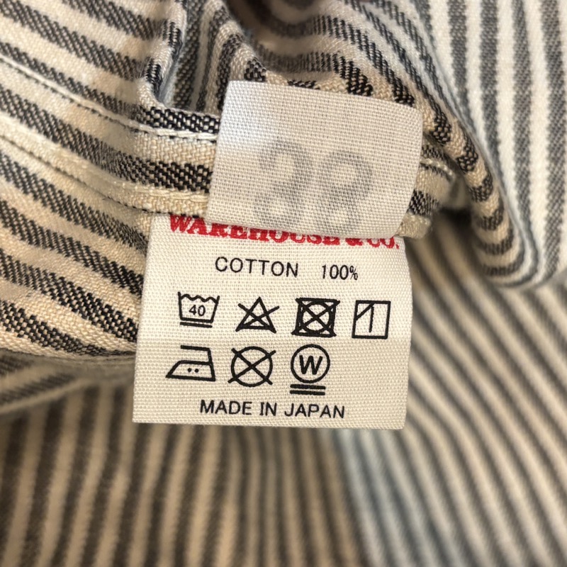 WAREHOUSE(ウエアハウス) ショールカラー ヒッコリー カバーオール