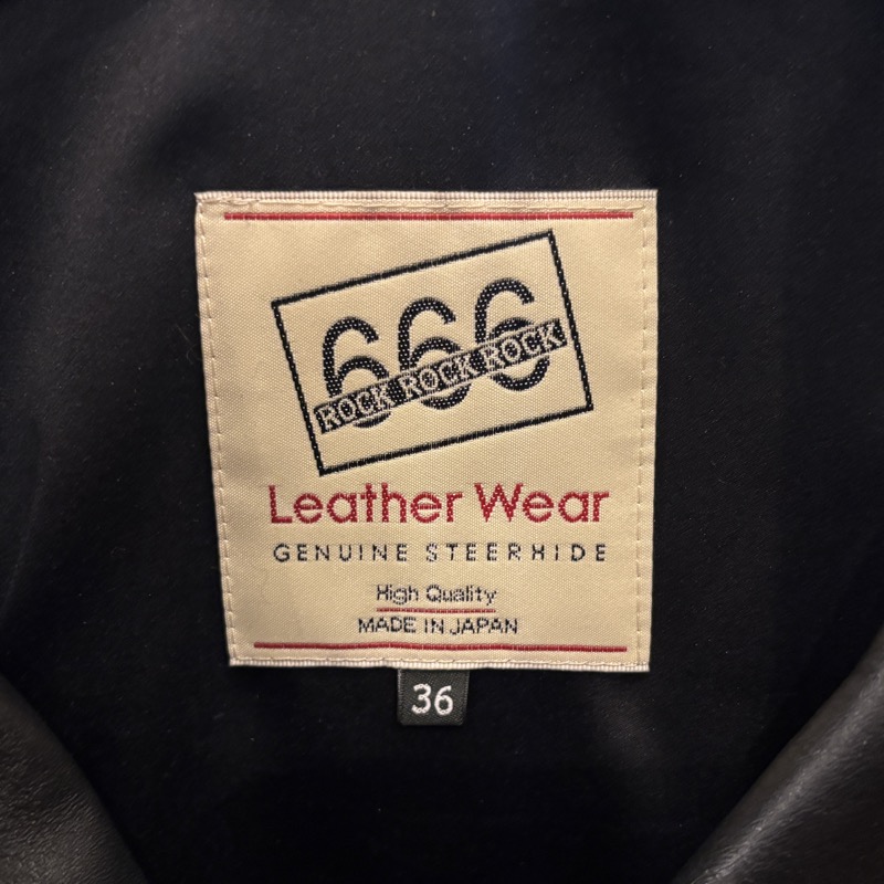 666(トリプルシックス) LJM-8 フロントフラップ ライダースジャケット