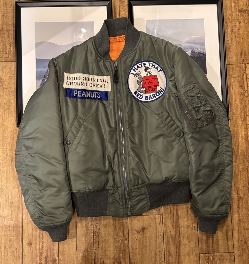 THE REAL McCOY'S(リアルマッコイズ) MA-1 フライトジャケット スヌーピー