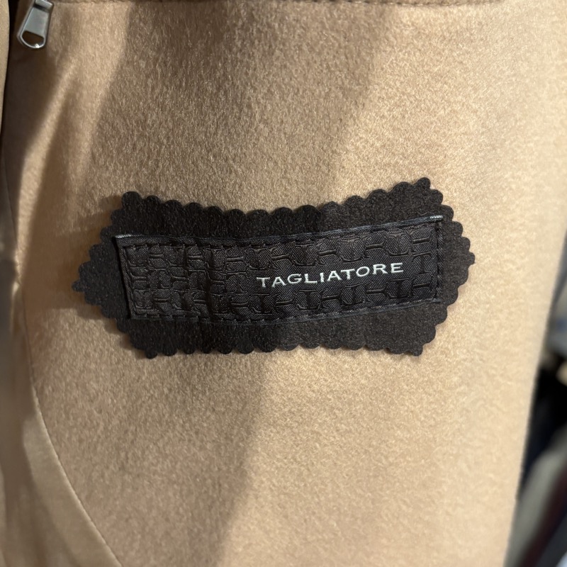 TAGLIATORE(タリアトーレ) ウール×カシミヤ バルカラー ベルテッドコート LARS