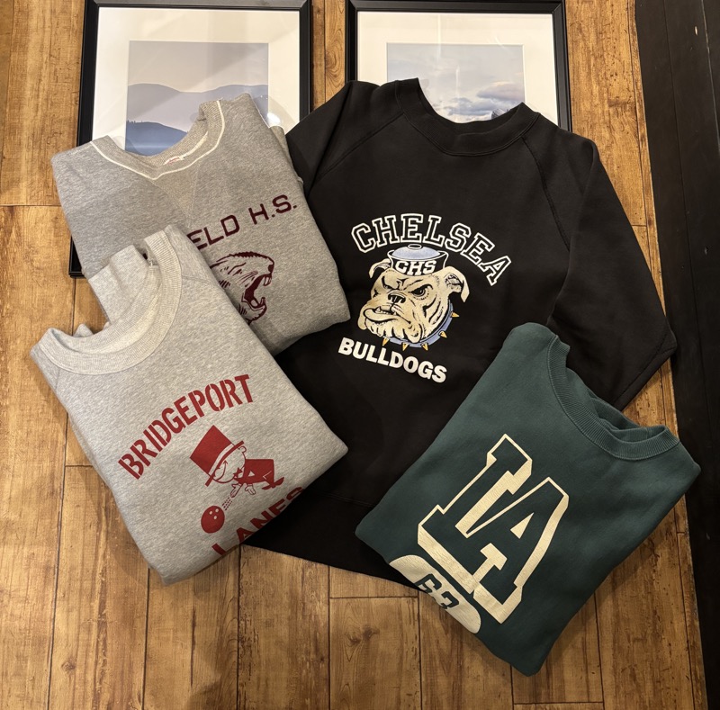 WAREHOUSE(ウエアハウス) スウェット 両V フロッキープリント リバースウィーブタイプ