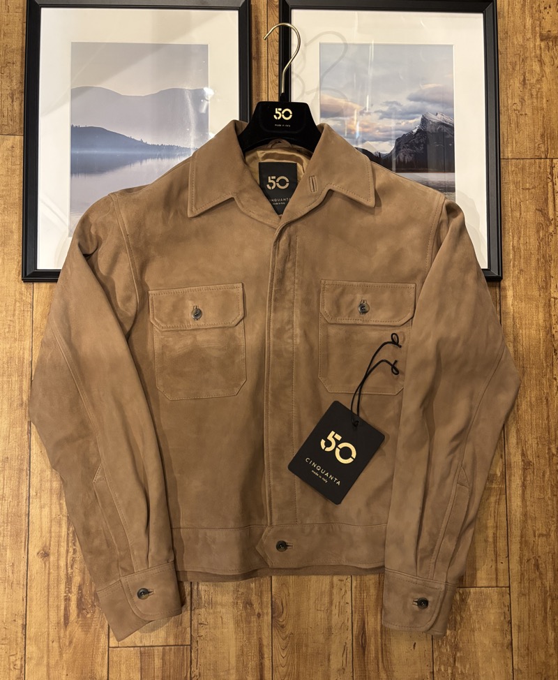 CINQUANTA(チンクアンタ) ゴートスエード レザージャケット