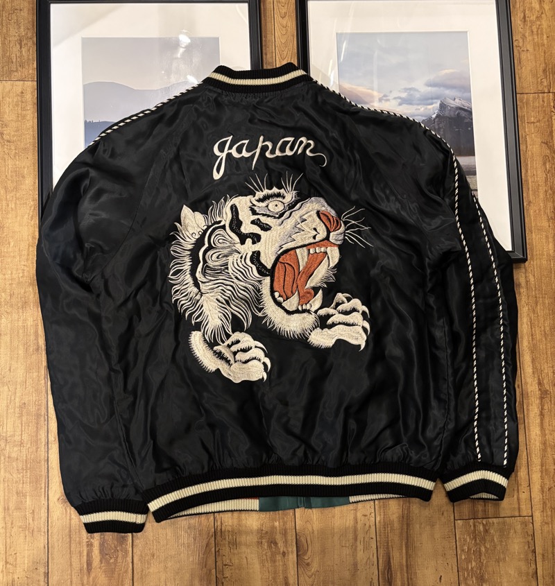 TAILOR TOYO(テーラー東洋) TT15052 Mid 1950s Style Acetate Souvenir Jacket “TIGER HEAD” × “CHEVY LOVER” スカジャン
