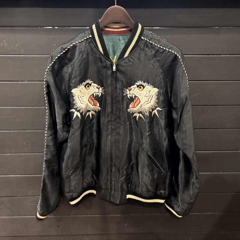 TAILOR TOYO(テーラー東洋) TT15052 Mid 1950s Style Acetate Souvenir Jacket “TIGER HEAD” × “CHEVY LOVER” スカジャン
