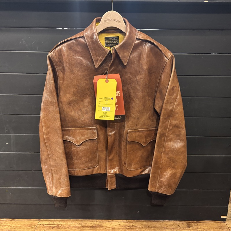 THE REAL McCOY’S (リアルマッコイズ)のMJ22002 A-2 KAKISHIBU DYE 柿渋染め フライトジャケットを買取りしました!