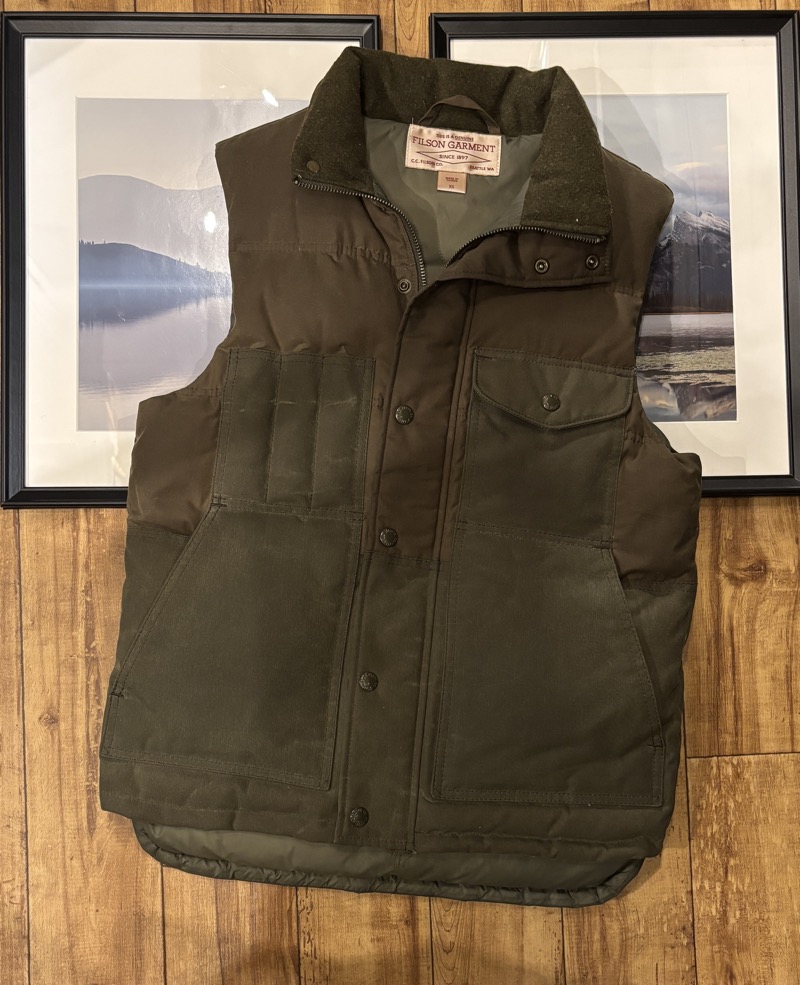 FILSON(フィルソン) ダウン クルーザーベスト オイルドクロス