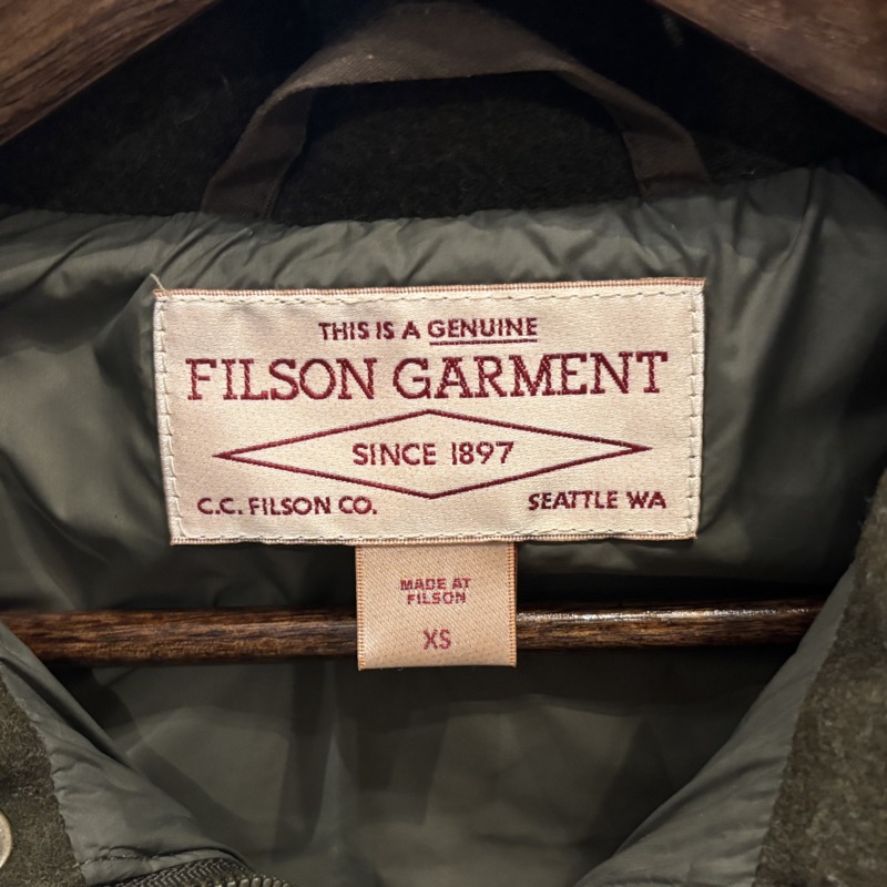FILSON(フィルソン) ダウン クルーザーベスト オイルドクロス