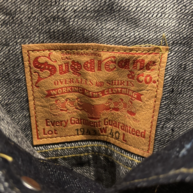 SUGAR CANE(シュガーケーン) SC19008 スーパーデニム コレクティブルズ #08 13.5oz. ブルーデニム ブラウス “S1943” モデル デニムジャケット ジージャン