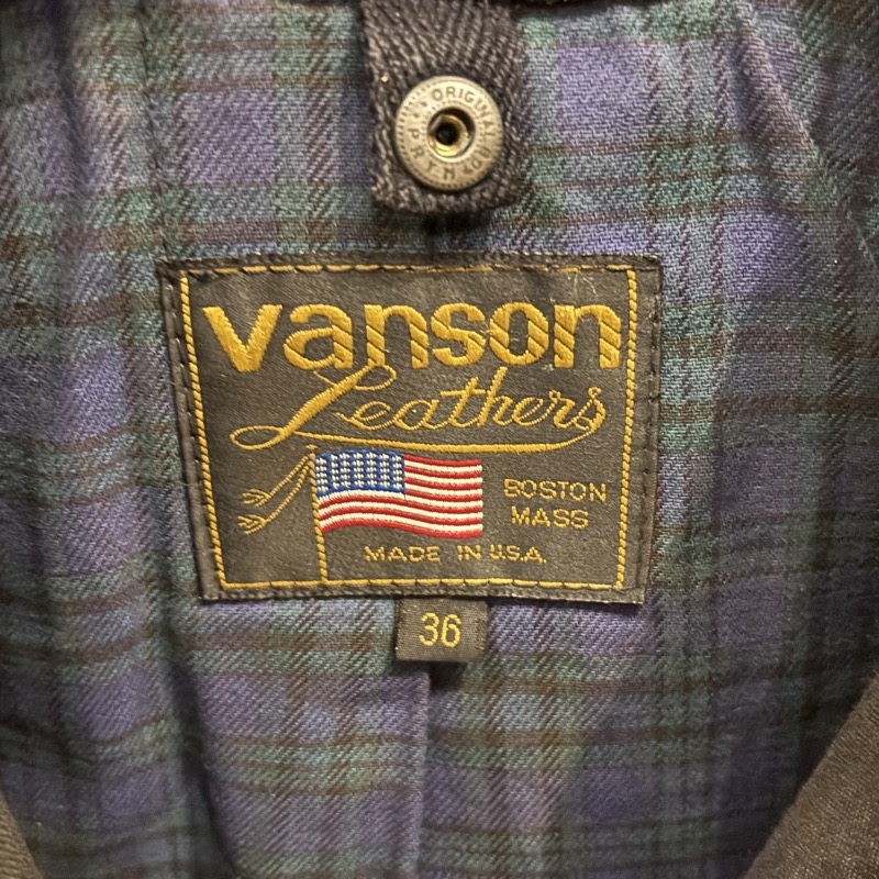 VANSON(バンソン) コメット シングルライダースジャケット