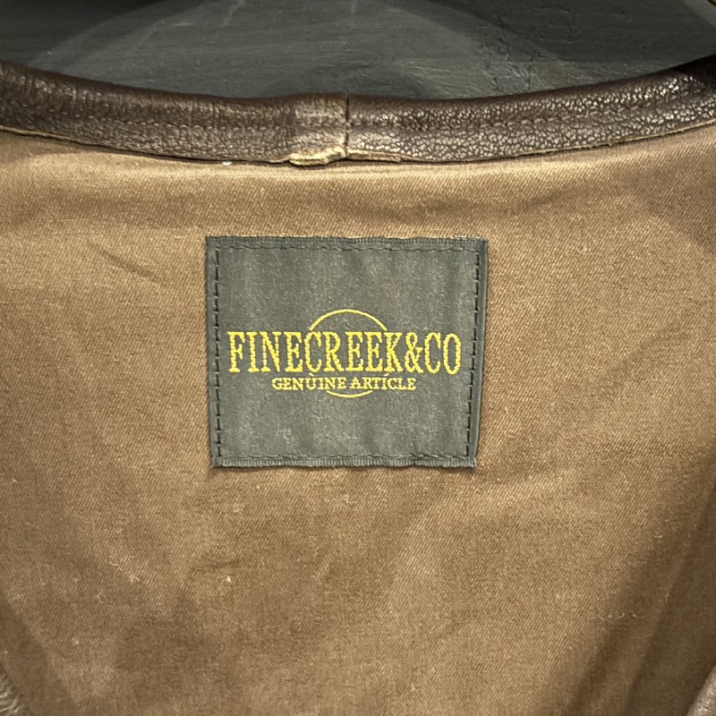 FINECREEK&CO(ファインクリーク&コー) Jefferson ジェファーソン ディアスキン レザーベスト
