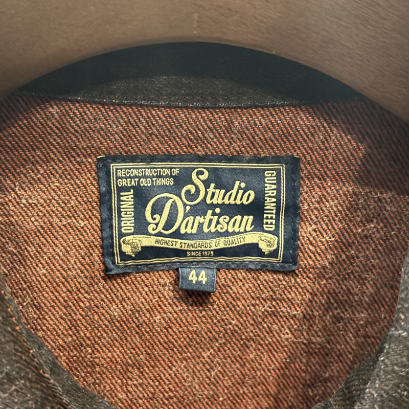 STUDIO D'ARTISAN(ステュディオダルチザン) D5727 ベンガラ染め デニムウエスタンシャツ