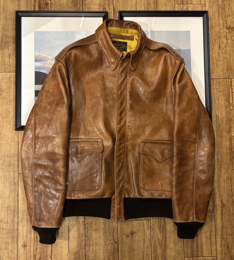 THE REAL McCOY’S (リアルマッコイズ) A-2 フライトジャケット 柿渋染め