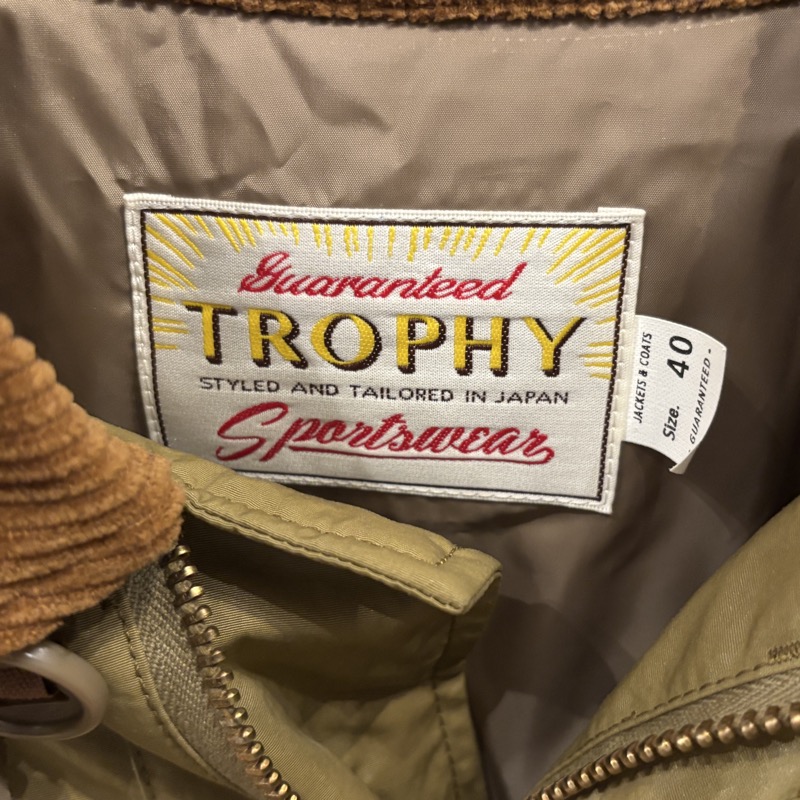 TROPHY CLOTHING(トロフィークロージング) Polar Down Coat ダウンコート コヨーテ