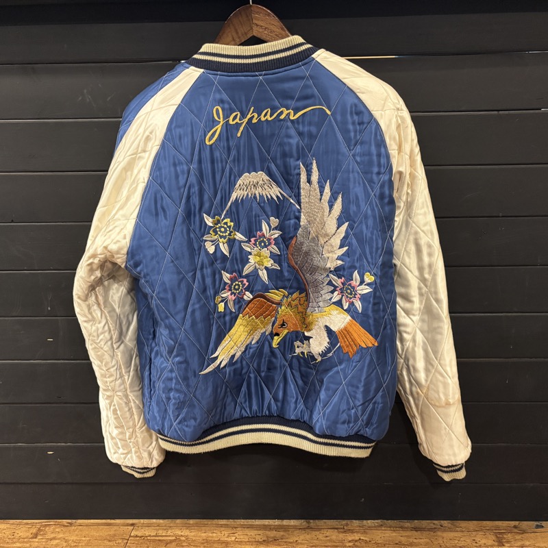 TAILOR TOYO(テーラー東洋) TT15392 Mid 1950s Style Velveteen Souvenir Jacket WHITE TIGER×EAGLE スーベニアジャケット スカジャン