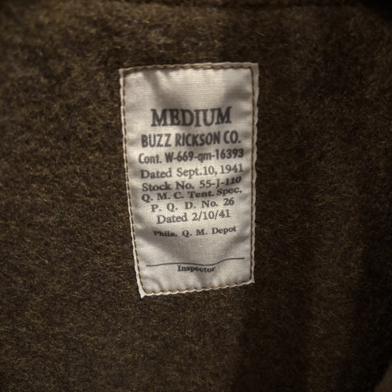 BUZZ RICKSON'S(バズリクソンズ) BR14944 TANKERS PATCH POCKET "2nd ARMOR DIVISION" タンカースジャケット