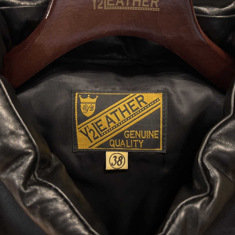 Y’2 LEATHER(ワイツーレザー) OV-01 OIL SOFT HORSE×ANILINE HORSE レザー ダウンベスト