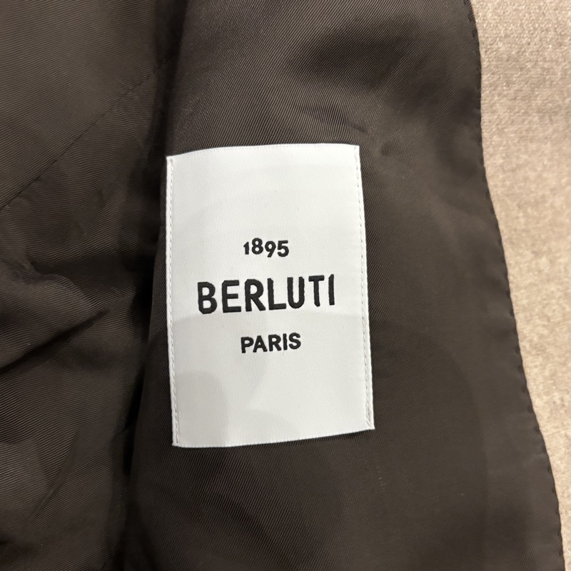 Berluti(ベルルッティ) カシミヤ×ナイロン×ポリウレタン 2B セットアップ スーツ 本切羽