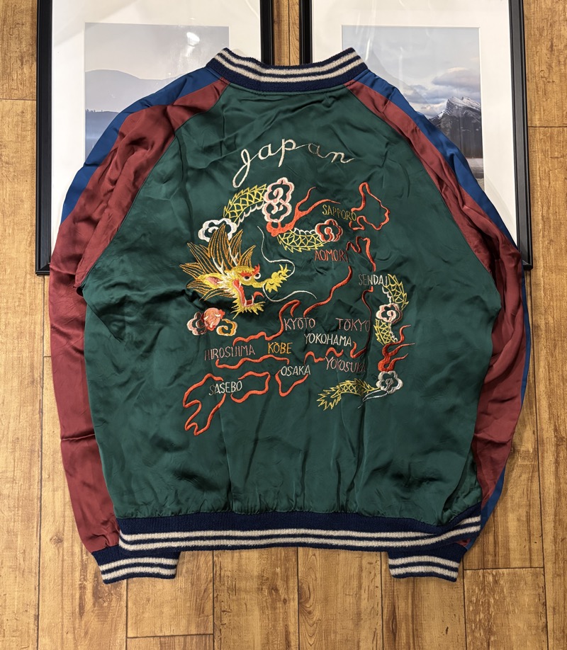 TAILOR TOYO(テーラー東洋) TT15416 Late 1940s Style Acetate Souvenir Jacket “KOSHO & CO.” Special Edition “DRAGON & JAPAN MAP” × “ROARING TIGER” スカジャン