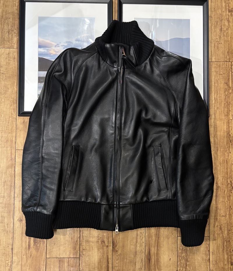 Y’2 LEATHER(ワイツーレザー) レザー ステアオイル リブ ジャケット