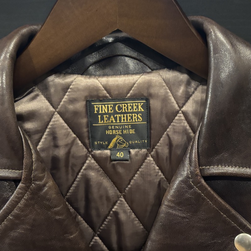 FINECREEK LEATHERS(ファインクリークレザーズ) Leon レオン カスタム ホースハイド ライダースジャケット