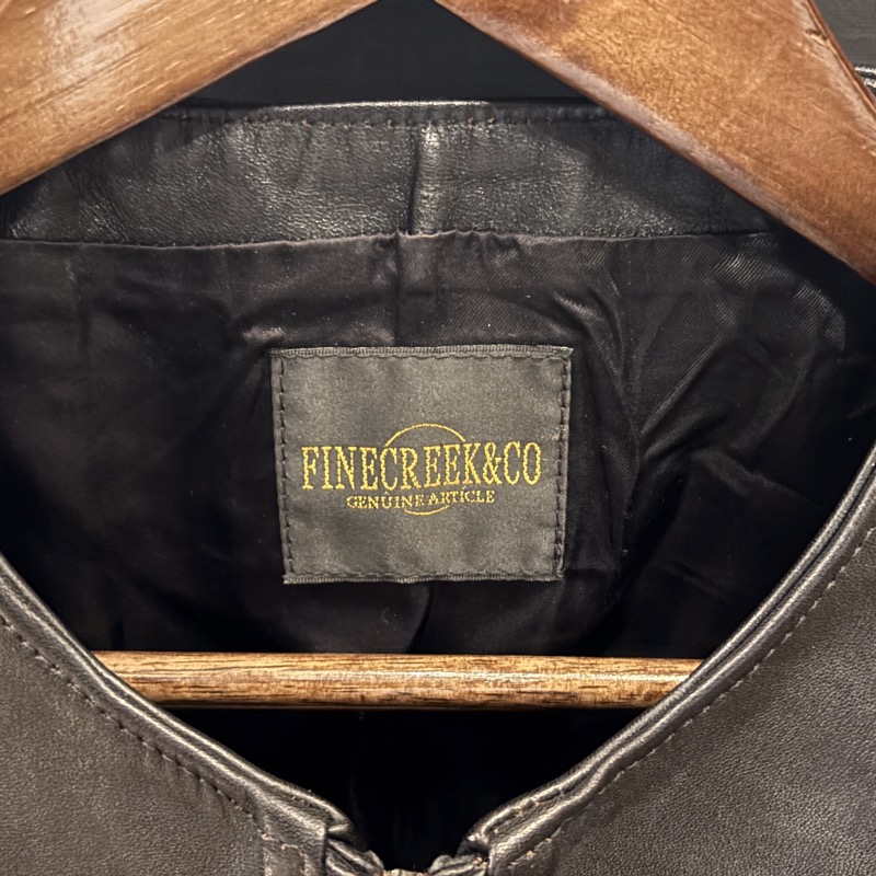 FINECREEK＆CO(ファインクリーク＆コー) BUD(バド) ホースハイド ノーカラージャケット