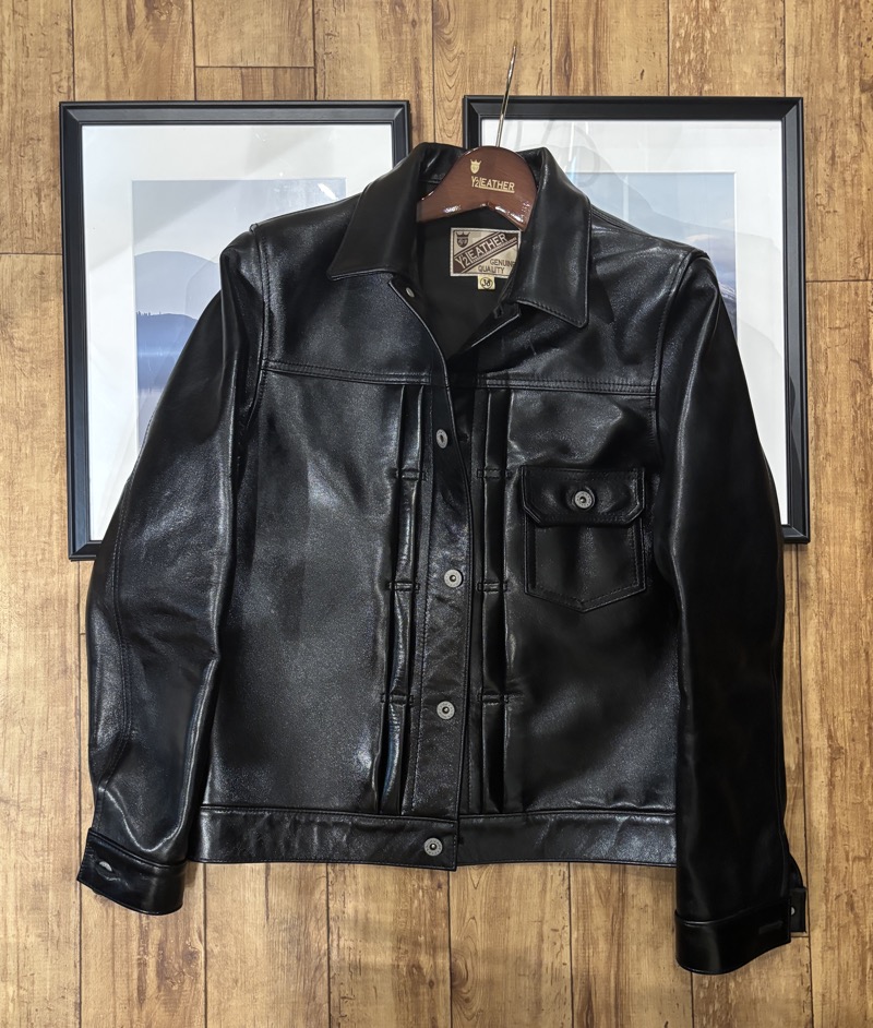 Y’2 LEATHER(ワイツーレザー) LB-140 ANILINE HORSE TYPE I JEAN JACKET ホースハイド レザージャケット