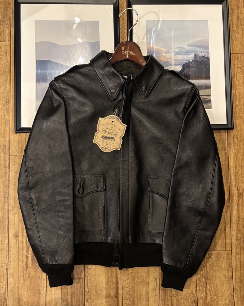 Y’2 LEATHER(ワイツーレザー) エコホース ピグメント A-2 フライトジャケット
