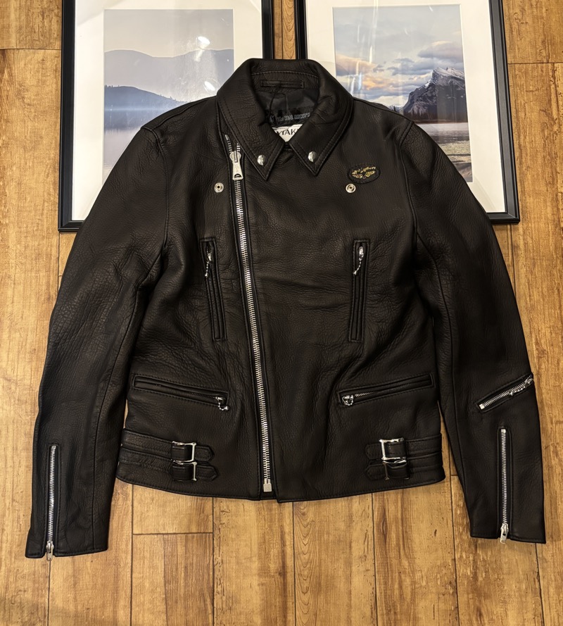 Lewis Leathes×THE REAL McCOY’S(ルイスレザー×リアルマッコイズ) ディアスキン ライトニング ダブルライダースジャケット