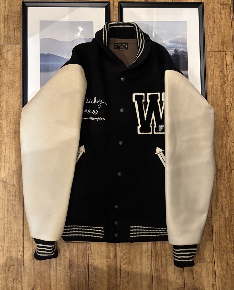 WESTRIDE(ウエストライド) MB1823-23AW アワードジャケット 袖革スタジャン