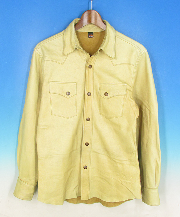 MFJ16926 フラットヘッド ディアスキンシャツ M ベージュ