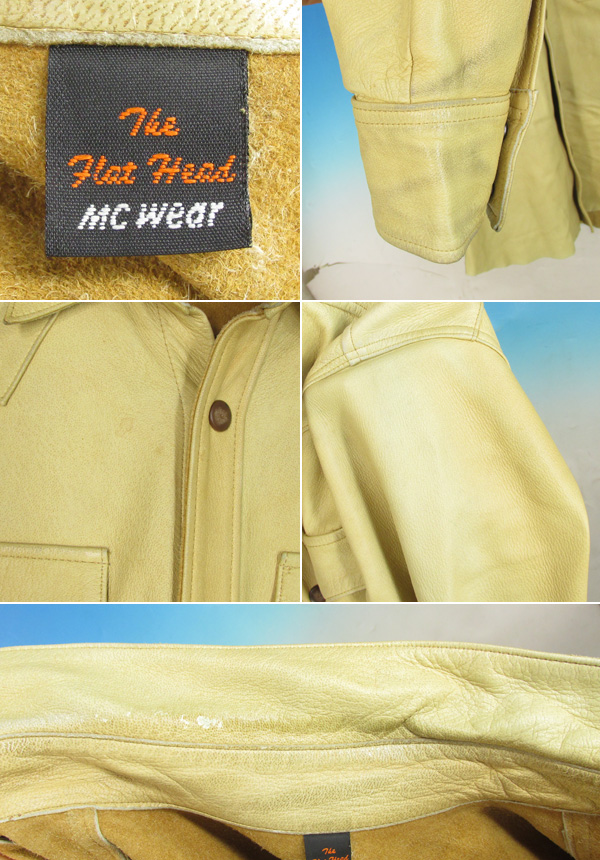 MFJ16926 フラットヘッド ディアスキンシャツ M ベージュ